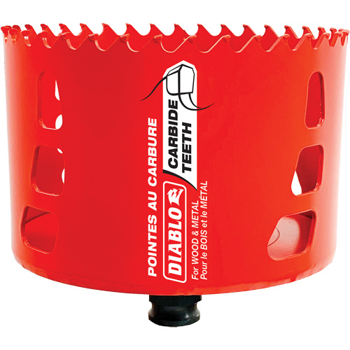 Wood & Metal Hole Saw, 4", 2-3/8" Depth of Cut, Carbide The Estey Group