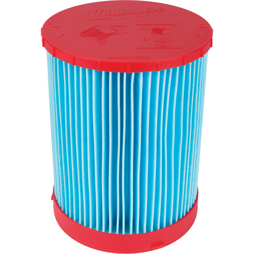 Large Wet/Dry Vacuum High-Efficiency Filter, Cartridge, Fits 12 US gal./9 US gal./6 US Gal. The Estey Group