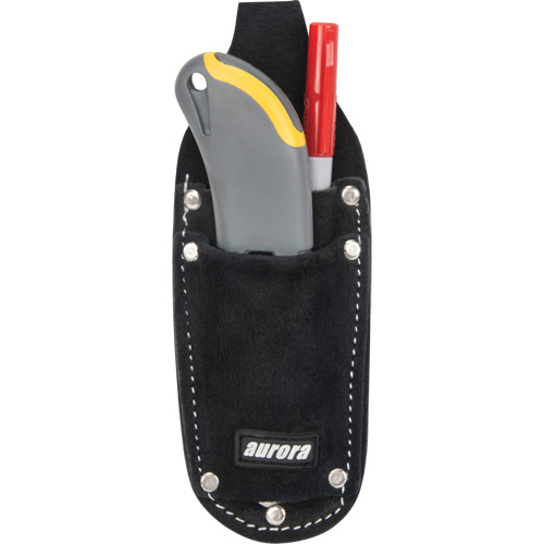 Utility Pouch, Knife Holder, Leather, 3 Pockets The Estey Group