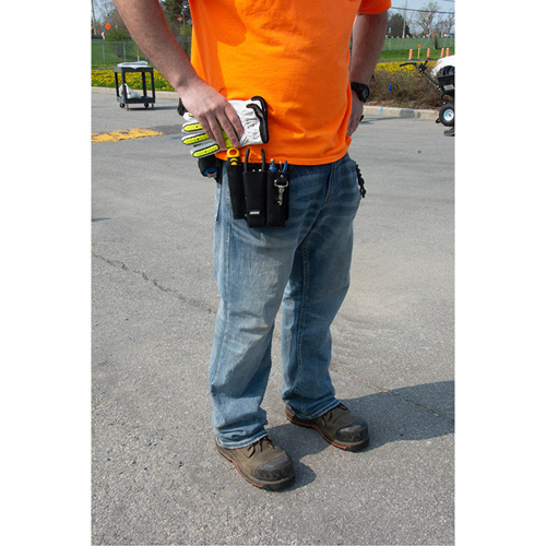 Lineman's Tool Pouch, Multiple Tool Holder, Leather, 3 Pockets The Estey Group
