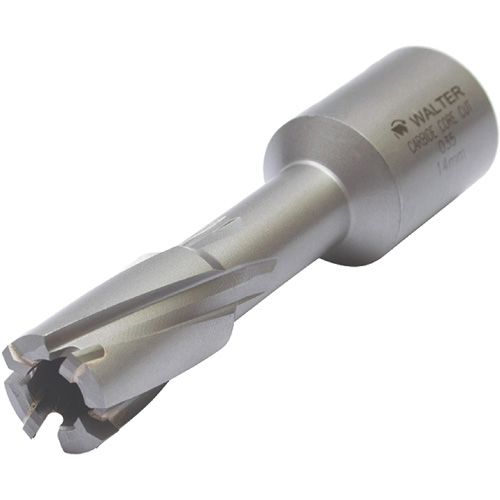 Core Cut Annular Cutter with Weldon Shank, 12 mm Diameter, Carbide, 30 mm Depth of Cut, 3/4" Shank The Estey Group