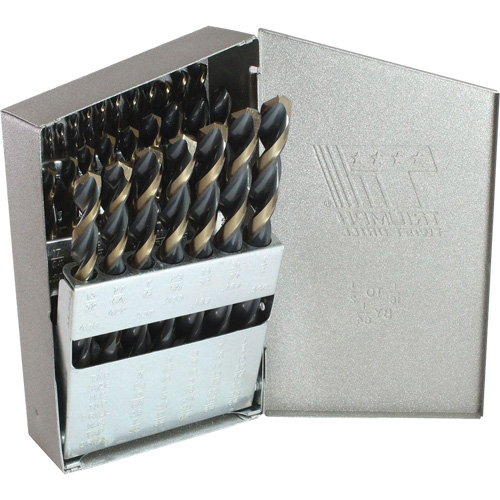 Triumph&reg; MRO Plus&reg; Jobber Length Drill Bit Set, 29 Pieces, High Speed Steel The Estey Group