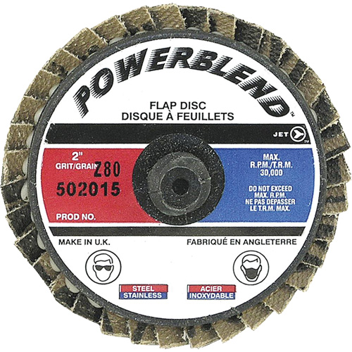 PowerBlend Roll-On Flap Disc, 2" x Type R, Z80 Grit The Estey Group