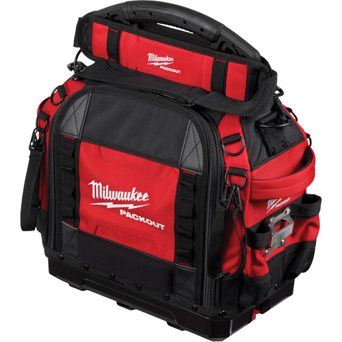 PackOut 15" Structured Tool Bag, Ballistic Polyester, 65 Pockets, Red The Estey Group