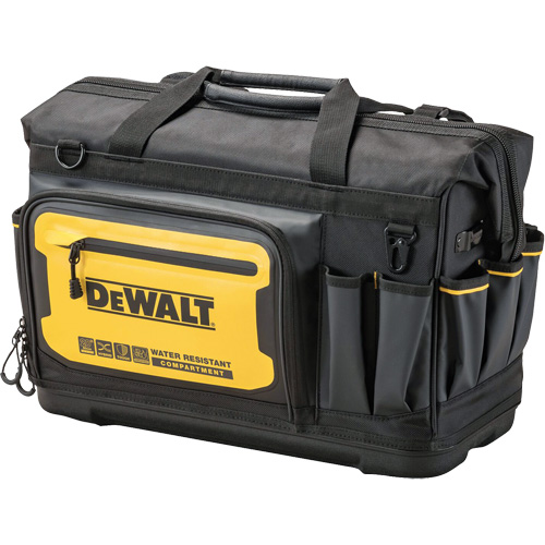 20” PRO Open Mouth Tool Bag, 33 Pockets, Black/Yellow The Estey Group