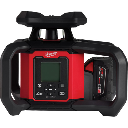 Ensemble de niveau au laser rotatif ext&eacute;rieur rouge &agrave; double pente M18 avec r&eacute;cepteur & t&eacute;l&eacute;commande, 4000' (1219,2 m) The Estey Group