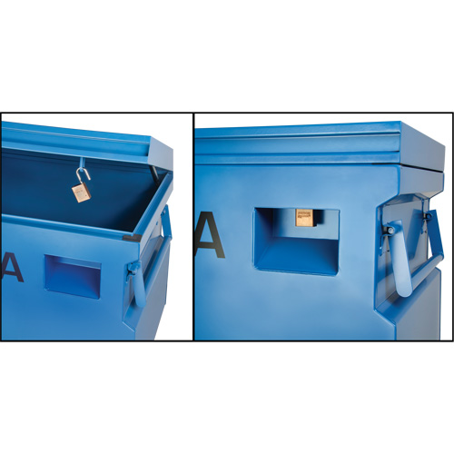Jobsite Tool Box, 60" x 24" x 27-1/2", Steel, Blue The Estey Group