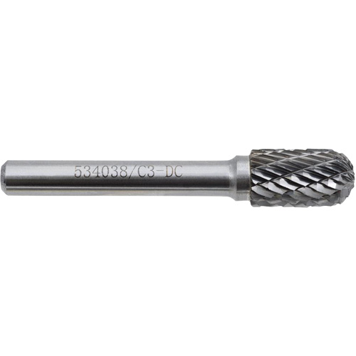 C3-DC JET-KUT GP Round Nose Shape Carbide Bur, 3/8" Dia. The Estey Group