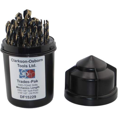 Two-Tone 29-Piece Mechanic's Drill Set, High Speed Steel The Estey Group