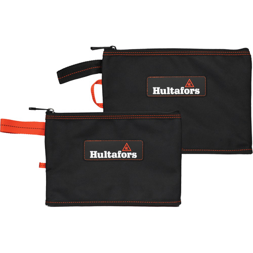 Sac &agrave; fermeture &eacute;clair polyvalent, Polyester balistique, Noir/Rouge The Estey Group