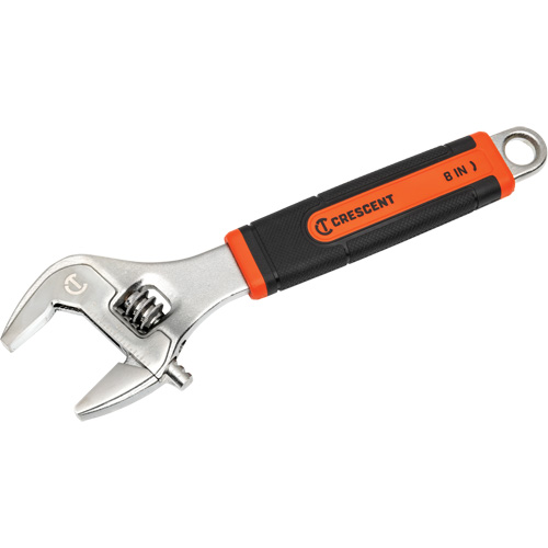 Adjustable Wrench, 8" L, 2-1/5"/31 mm Max Width, Chrome/Polished The Estey Group
