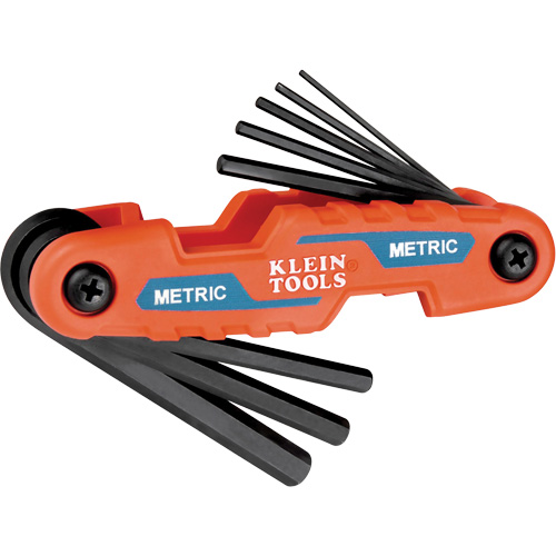 Compact Folding Hex Key Set, 8 Pcs., Metric The Estey Group