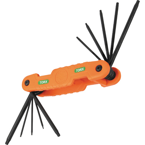 Jeu pliant de cl&eacute;s hexagonales Pro, 10 mcx, Torx The Estey Group