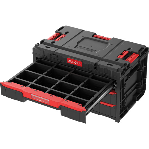Arx&reg; 3-Drawer Toolbox, 23-1/10" x 15" x 13-2/5", Black The Estey Group