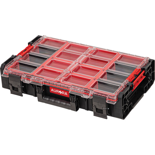 Arx&reg; 2X-Large Organizer with Bins, 23" x 15-1/5" x 6-4/5", Black The Estey Group