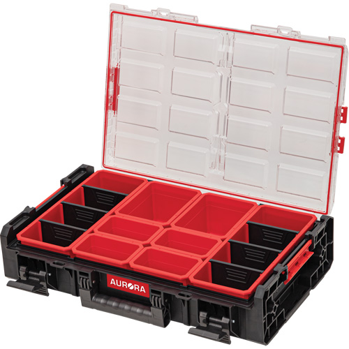 Arx&reg; 2X-Large Organizer with Bins, 23" x 15-1/5" x 6-4/5", Black The Estey Group