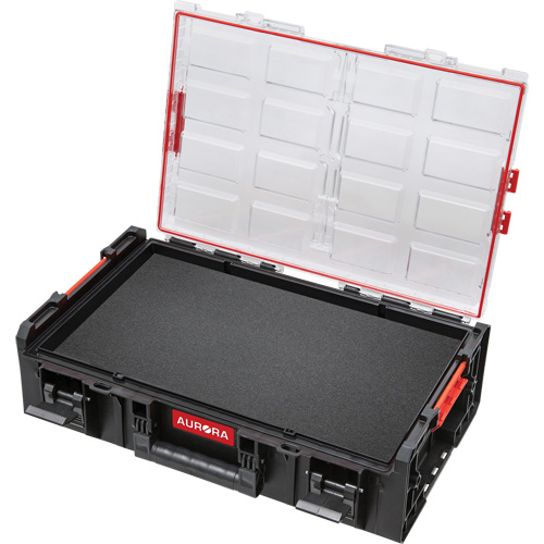 Organisateur deux fois tr&egrave;s grand avec cloisons en mousse &agrave; plusieurs couches Arx, 23" x 15-1/5" x 6-4/5", Noir The Estey Group