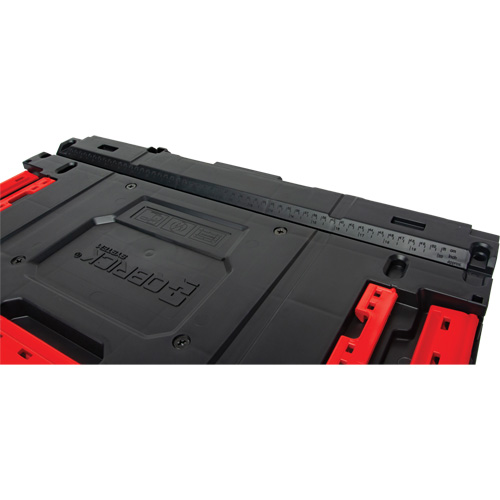 Arx&reg; Single Drawer Toolbox, 11-1/5" W x 18-3/10" D x 9-1/10" H, Black/Red The Estey Group