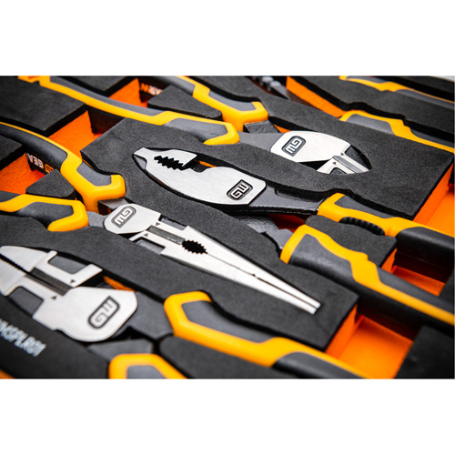 PITBULL Cushion Grip Pliers Set in Foam Storage Tray, 5 Pieces The Estey Group