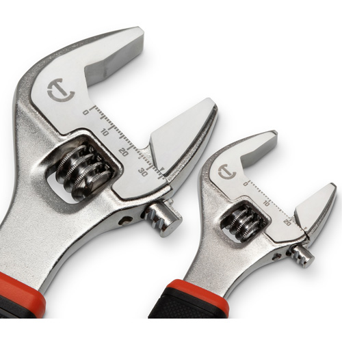 Quick-Fit-Jaw Adjustable Wrench Set, Adjustable, 2 Pieces, Imperial and Metric The Estey Group