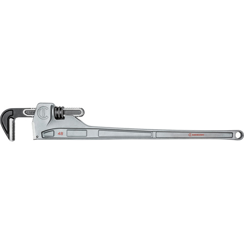 Cl&eacute; &agrave; tuyaux, Cap des m&acirc;choires 6", Longueur 48", Fini Rev&ecirc;tement en poudre, Prise Non-ergonomique The Estey Group
