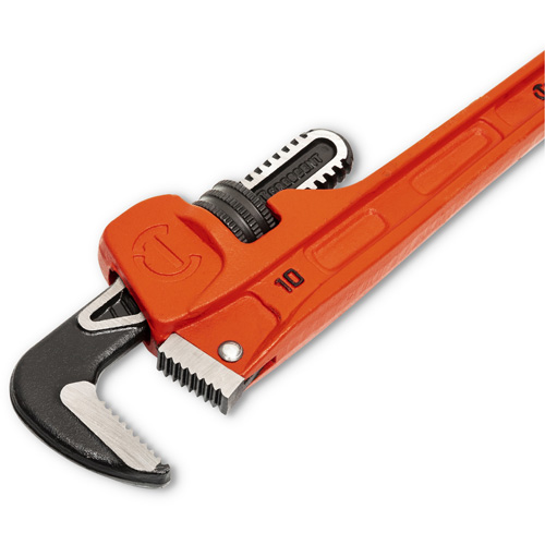 Cl&eacute; pour tuyau SLIM JAW, Cap des m&acirc;choires 1-9/10", Longueur 10", Fini Rev&ecirc;tement en poudre, Prise Non-ergonomique The Estey Group