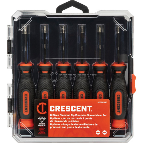 Diamond Tip Precision Screwdriver Set, 6 The Estey Group