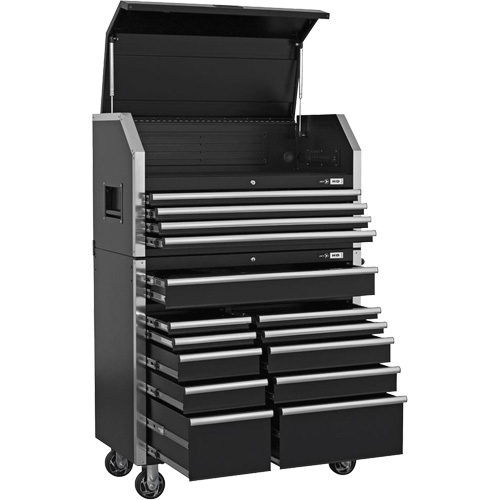 HDCC-4115 HD Series Toolbox Combo, 21-1/2" D x 44-1/5" W x 63-3/10" H, Black The Estey Group