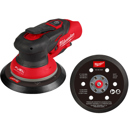 M12 FUEL 6" Random Orbital Sander, 6" Sand Paper, 12 V The Estey Group
