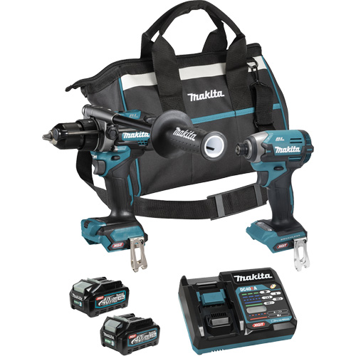 XGT Brushless 2-Tool Combo Kit, Lithium-Ion, 40 V The Estey Group