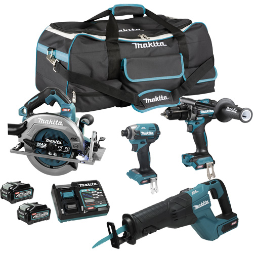 XGT Brushless 4-Tool Combo Kit, Lithium-Ion, 40 V The Estey Group