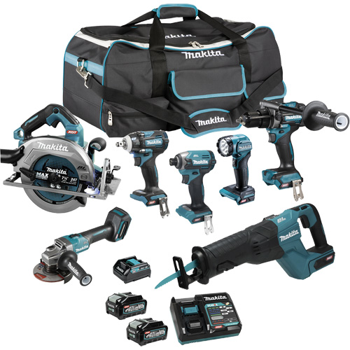 XGT Brushless 7-Tool Combo Kit, Lithium-Ion, 40 V The Estey Group