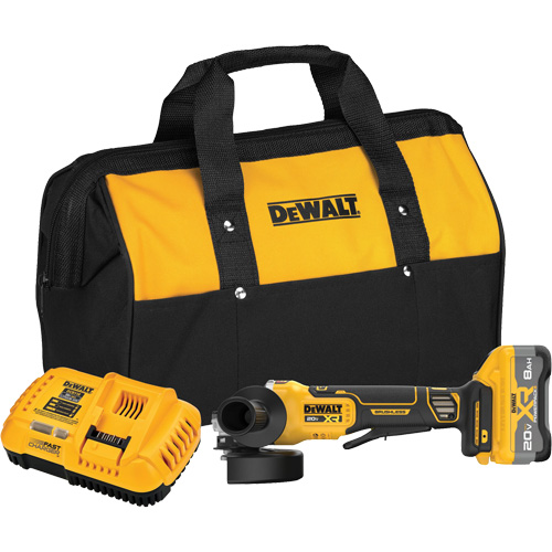 MAX* XR&reg; Brushless Cordless Angle Grinder Kit with XR POWERPACK, 4-1/2" - 5" Wheel, 20 V The Estey Group
