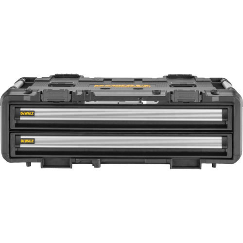 Bloc &agrave; 2 tiroirs TOUGHSYSTEM 2.0 DXL, 30" x 21-13/20" x 10", Noir/Jaune The Estey Group