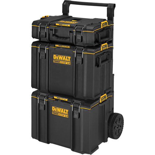 TOUGHSYSTEM&reg; 2.0 Rolling Tower, 24" x 20-2/5" x 34-1/2", Black/Yellow The Estey Group