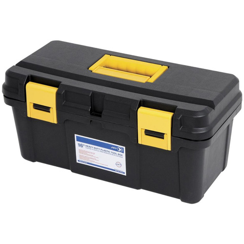 JPTB-16 Plastic Hand Tool Box, 16" W x 8" D x 7-1/2" H, Black The Estey Group