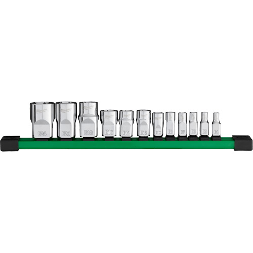 Jeu de douilles, Torx, Prise 1/4"/1/2"/3/8", 12 mr The Estey Group