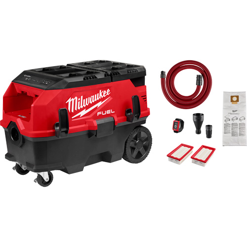 Extracteur de poussi&egrave;re de 9 gallons &agrave; deux batteries avec VACLINK M18 FUEL PACKOUT , 27-3/4" x 16-3/4" x 19" The Estey Group