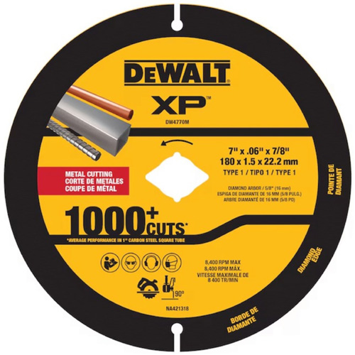 Lame diamant&eacute;e XP pour m&eacute;tal pour meuleuses angulaires et scies circulaires The Estey Group