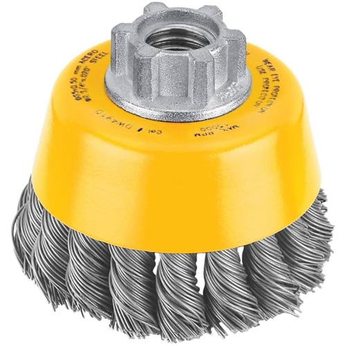HP Carbon Knot Wire Cup Brush, 3" Dia. x 5/8"-11 Arbor The Estey Group