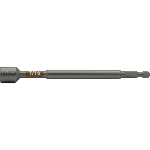 Impactech&reg; Nut Driver, 7/16" Tip, 1/4" Drive, 6" L, Magnetic The Estey Group