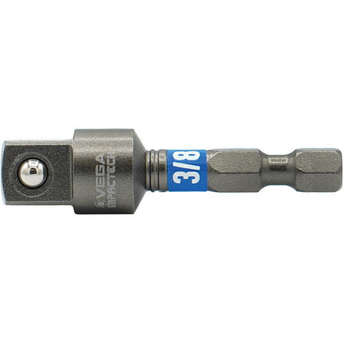 Impactech&reg; Impact Socket Adapter, 1/4" Drive Size, 3/8" Male Size, 2" L The Estey Group