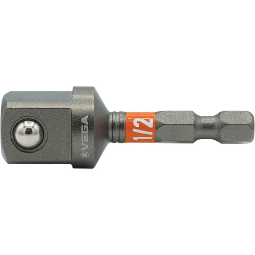 Impactech&reg; Impact Socket Adapter, 1/4" Drive Size, 1/2" Male Size, 2" L The Estey Group