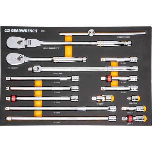 1/2" 90-Tooth Ratchet & Drive Tool Set with Foam Storage Tray The Estey Group