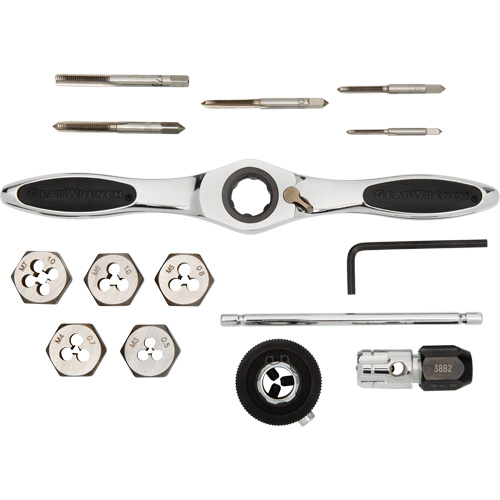 Metric Ratcheting Tap & Die Set, 15 Pieces The Estey Group