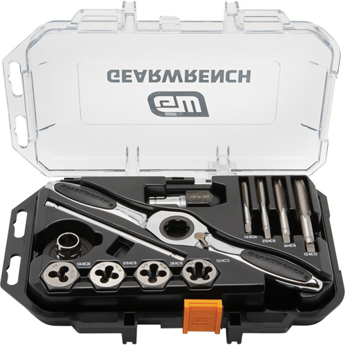 SAE Ratcheting Tap & Die Set, 13 Pieces The Estey Group