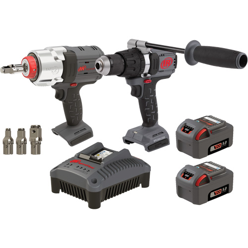 Ensemble de marteau perforateur & cl&eacute; &agrave; chocs, Lithium-ion, 20 V The Estey Group