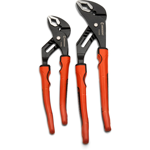 Grip Zone V-Jaw Tongue & Groove Plier Set with Dual Material Rawhide Handle, 2 Pieces The Estey Group