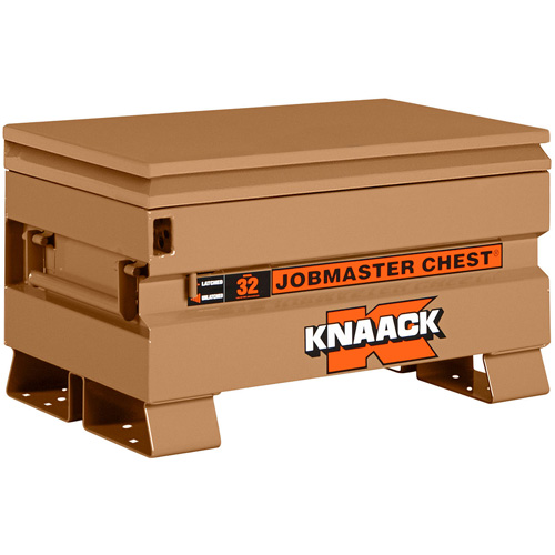 Model 32 Jobsite Chest with Padlock, 32" x 19" x 19", Steel, Tan The Estey Group