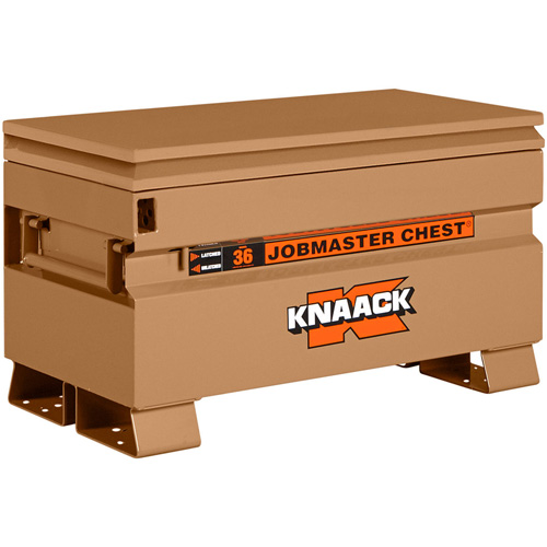 Coffre de chantier mod&egrave;le 36 avec cadenas, 36" x 19" x 21-1/2", Acier, Havane The Estey Group
